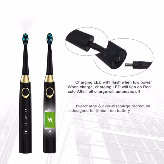 Wholesale Low Price Waterproof Battery Power Rechargeable Electric Ultrasonic Toothbrush