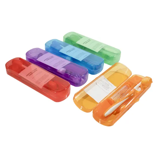 Geschenk-Sets mit individuell gestalteten Reise-Interdentalbürsten für die kieferorthopädische Pflege